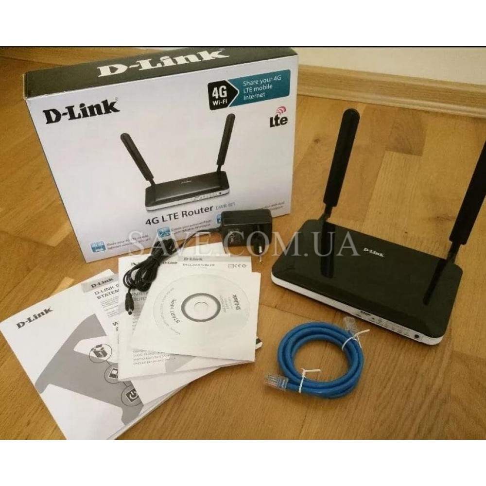 DWR-921 D-LINK Стационарный 3G/4G Wi-Fi роутер с входами для MIMO антенны