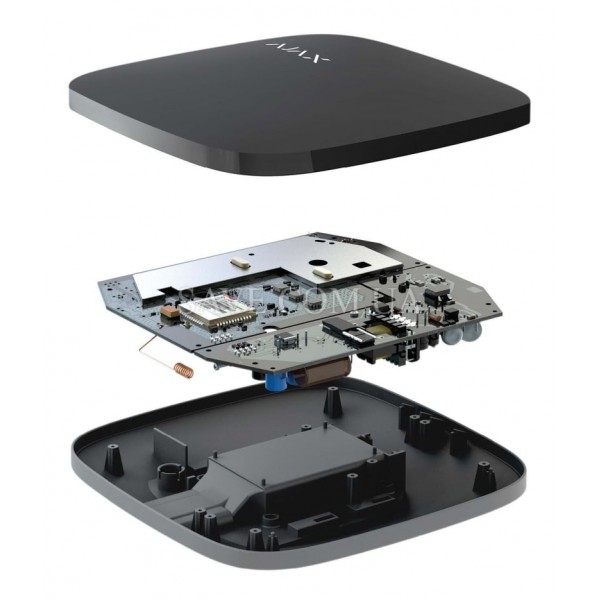 Hub Plus AJAX Интеллектуальная централь с Wi-Fi, Ethernet и поддержкой двух SIM-карт (2G и 3G)