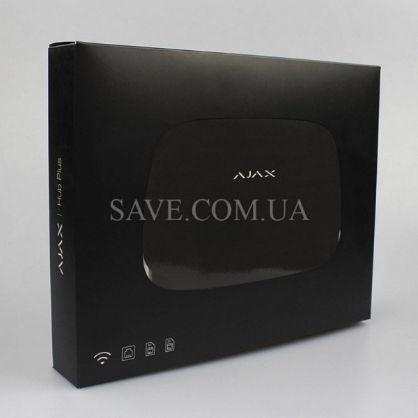 Hub Plus AJAX Интеллектуальная централь с Wi-Fi, Ethernet и поддержкой двух SIM-карт (2G и 3G)