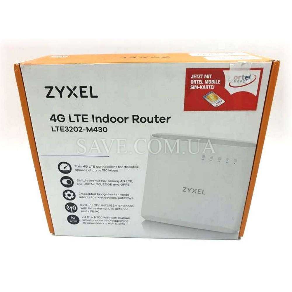 LTE3202-M430 ZYXEL Стаціонарний 3G/4G Wi-Fi роутер із входами для MIMO антени
