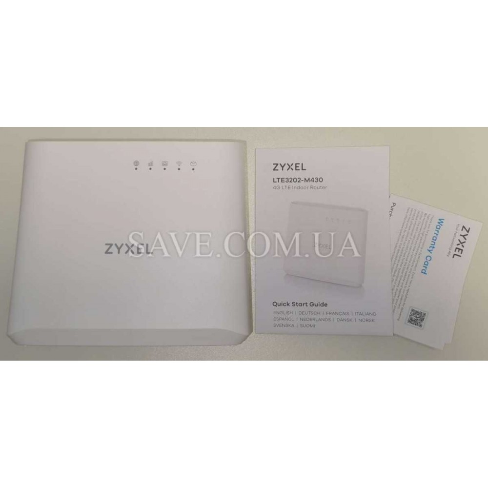 LTE3202-M430 ZYXEL Стаціонарний 3G/4G Wi-Fi роутер із входами для MIMO антени