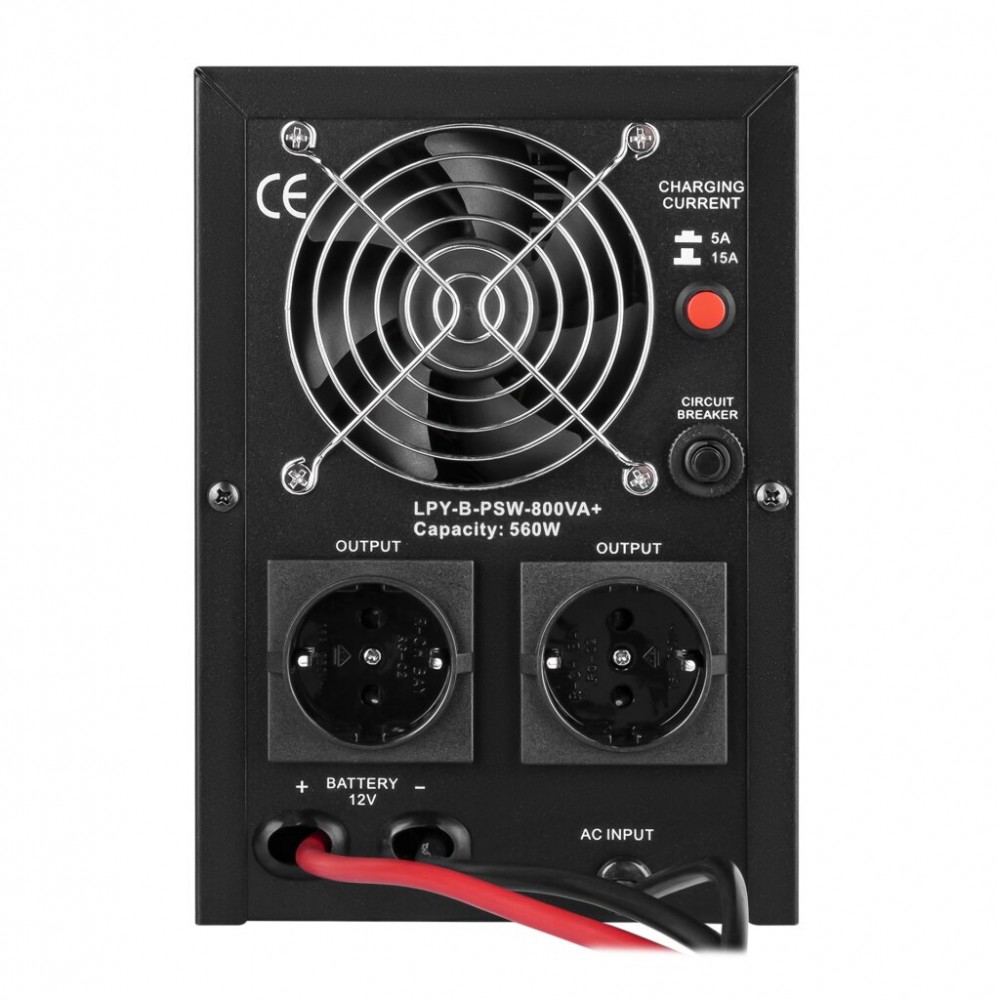 LPY-B-PSW-800VA+(560Вт) 5A/15A LogicPower ИБП с правильной синусоидой 12V