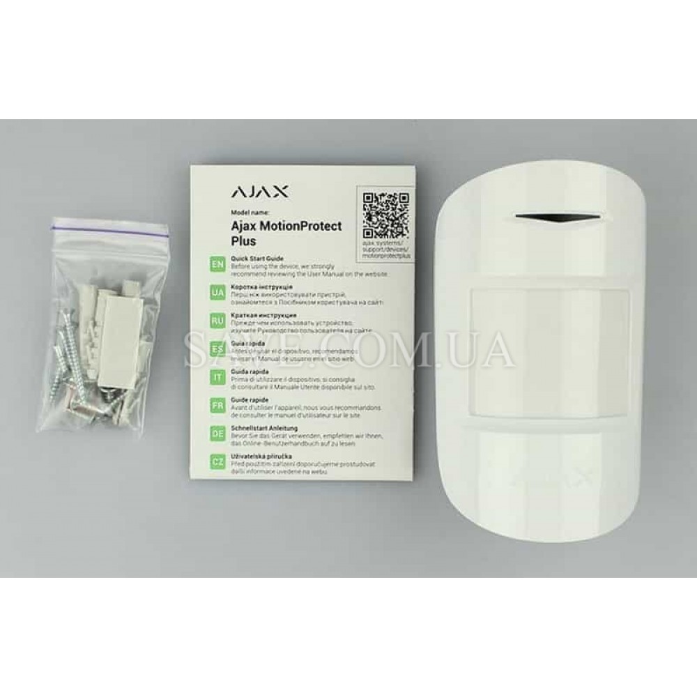 MotionProtect Plus AJAX Беспроводной комбинированный датчик движения ИК + СВЧ