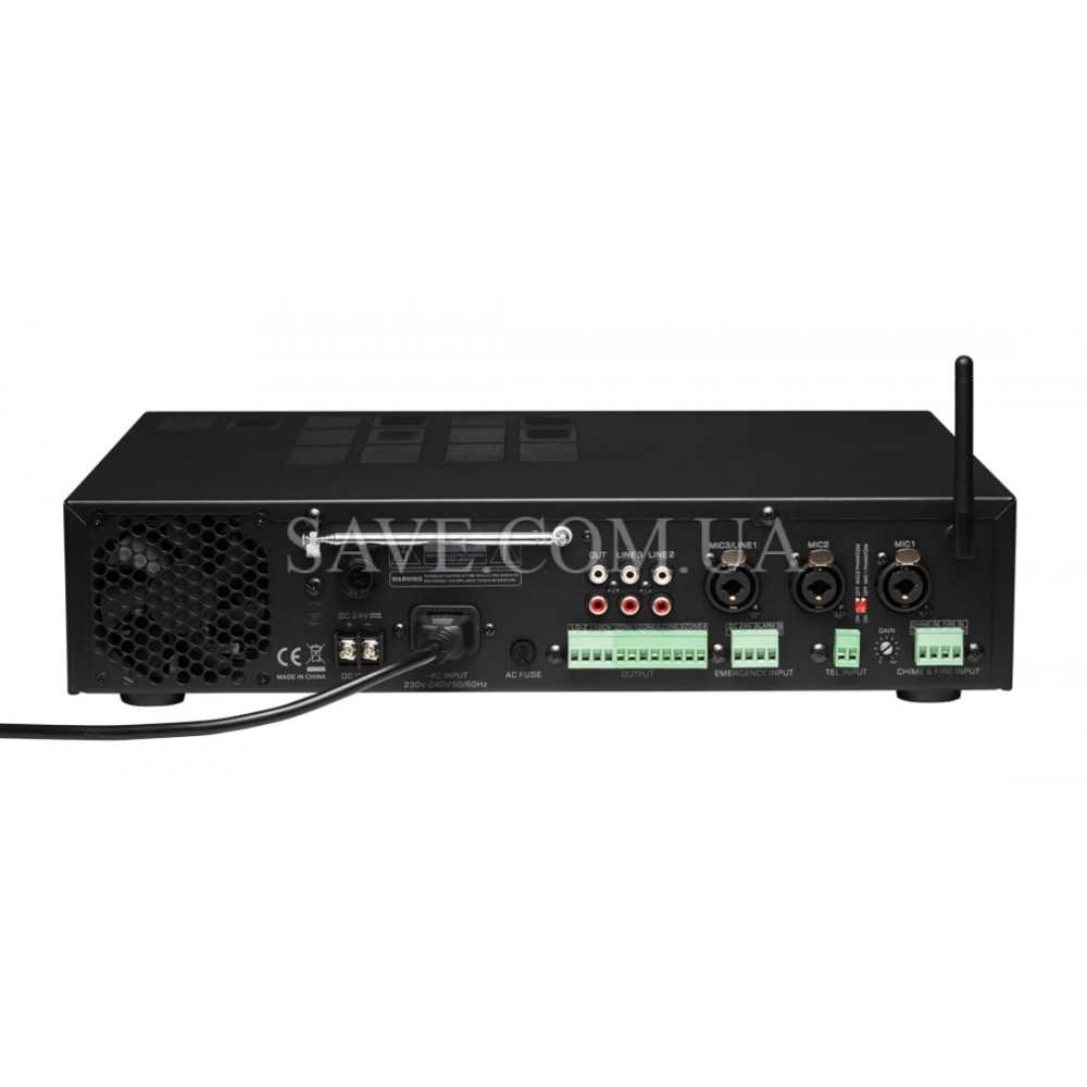 PA-360.4P DV AUDIO Трансляційний мікшер підсилювач