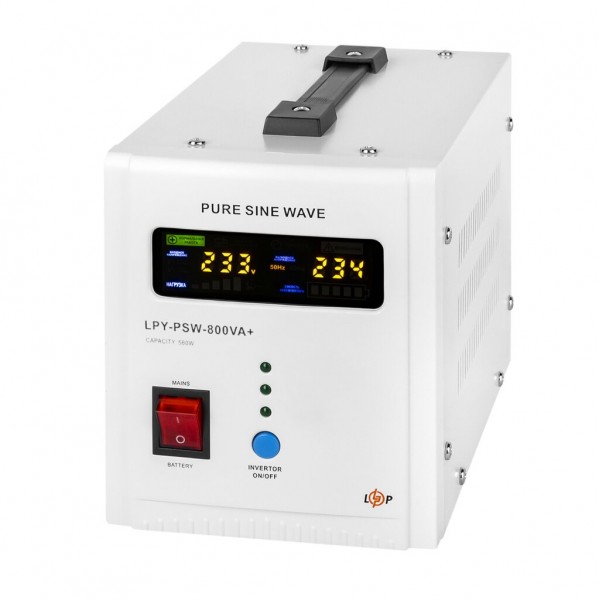 LPY-PSW-800VA+(560Вт)5A/15A LogicPower ИБП с правильной синусоидой 12V