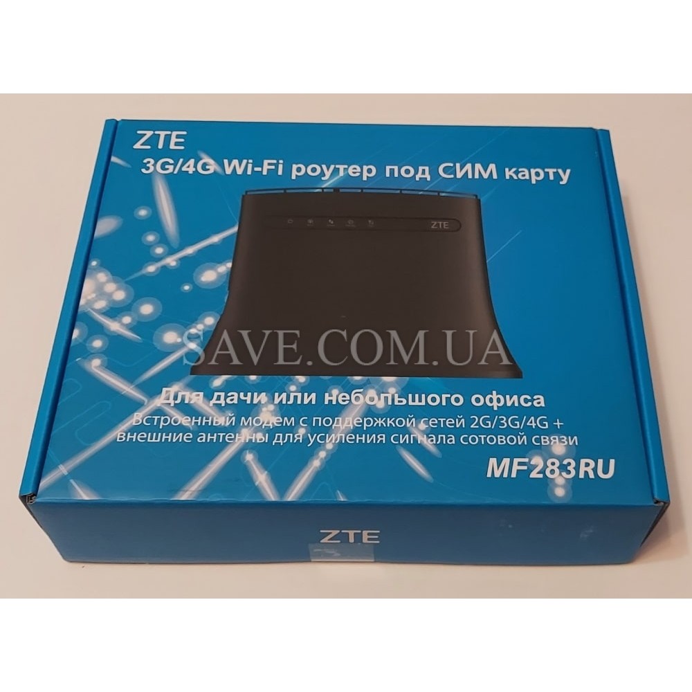 MF283U ZTE Стационарный 3G/4G Wi-Fi роутер с входами для MIMO антенны
