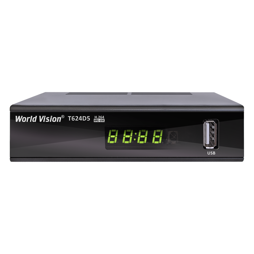 T624D5 WORLD VISION Цифровий DVB-T2 тюнер