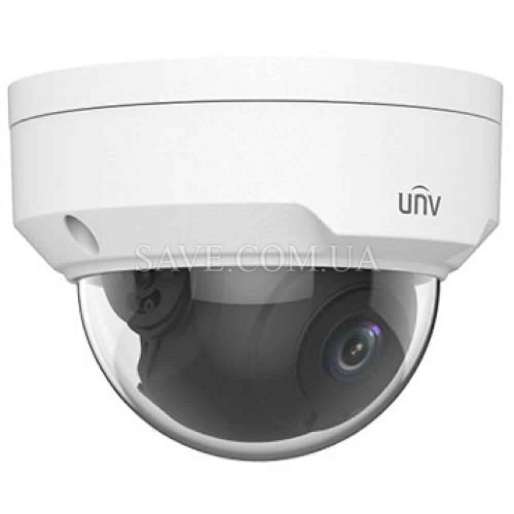 IPC324LR3-VSPF28-D UNIVIEW Вулична антивандальна купольна IP камера з ІЧ підсвічуванням