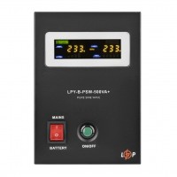 LPY-B-PSW-500VA+ (350Вт) 5A/10A LogicPower ДБЖ з правильною синусоїдою 12V