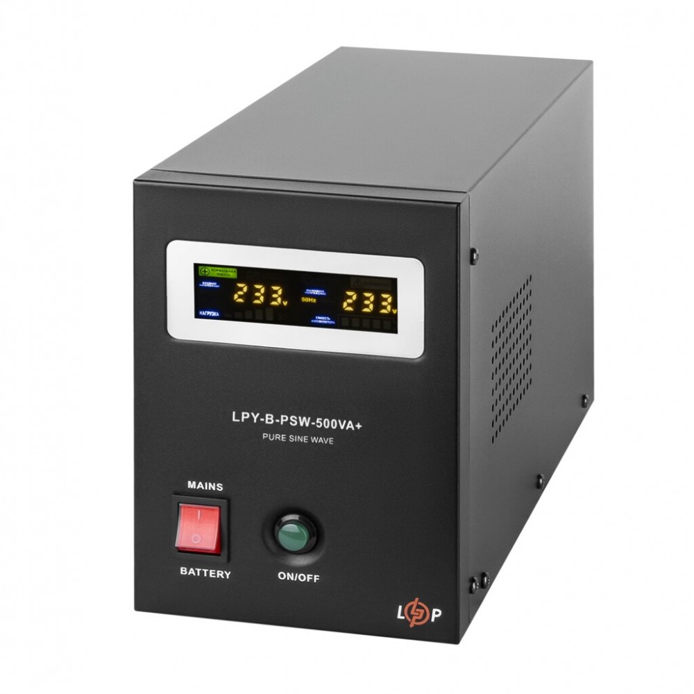LPY-B-PSW-500VA+ (350Вт) 5A/10A LogicPower ИБП с правильной синусоидой 12V