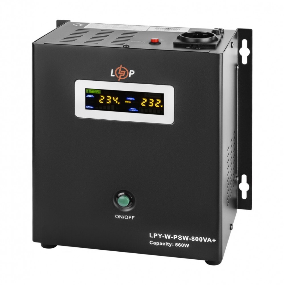 LPY-W-PSW-800VA+(560Вт)5A/15A LogicPower ИБП с правильной синусоидой 12V