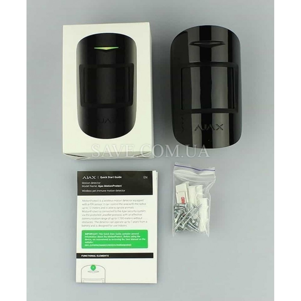 MotionProtect Plus AJAX Беспроводной комбинированный датчик движения ИК + СВЧ