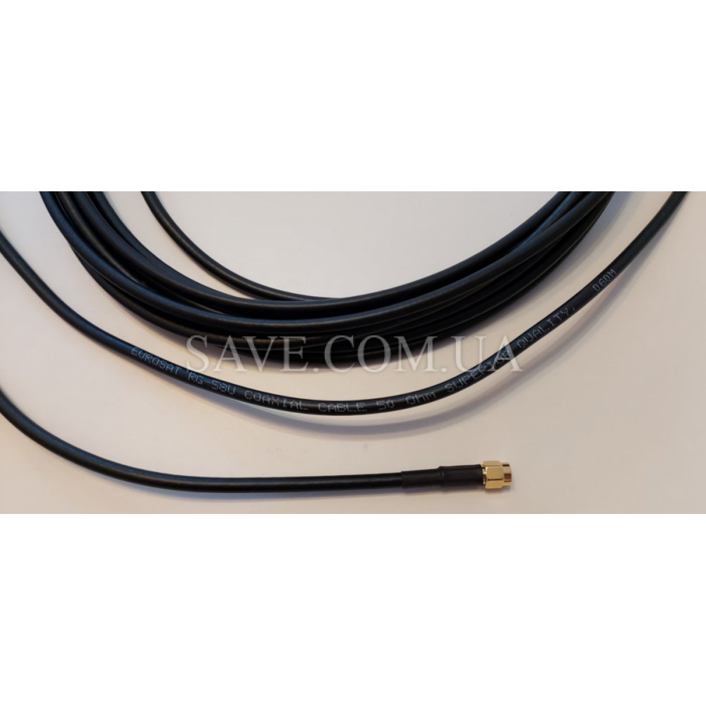 SMA-50/10 SAVE 10 м кабельна збірка SMA (male) - SMA (male) для підключення 3G/4G антени