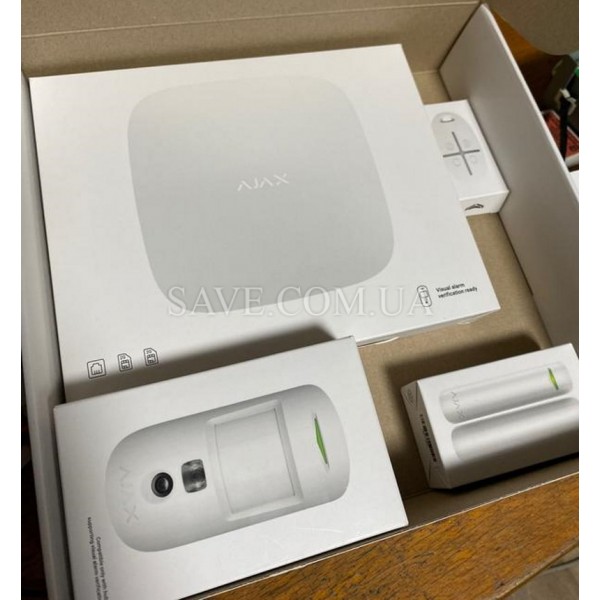 StarterKit Cam AJAX Стартовий комплект бездротової охоронної сигналізації з фотоверифікацією тривог