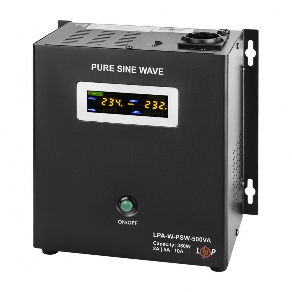 LPA-W-PSW-500VA(350Вт) 2A/5A/10A LogicPower ИБП с правильной синусоидой 12V