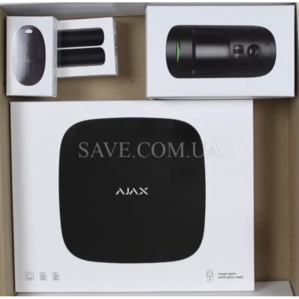 StarterKit Cam AJAX Стартовий комплект бездротової охоронної сигналізації з фотоверифікацією тривог