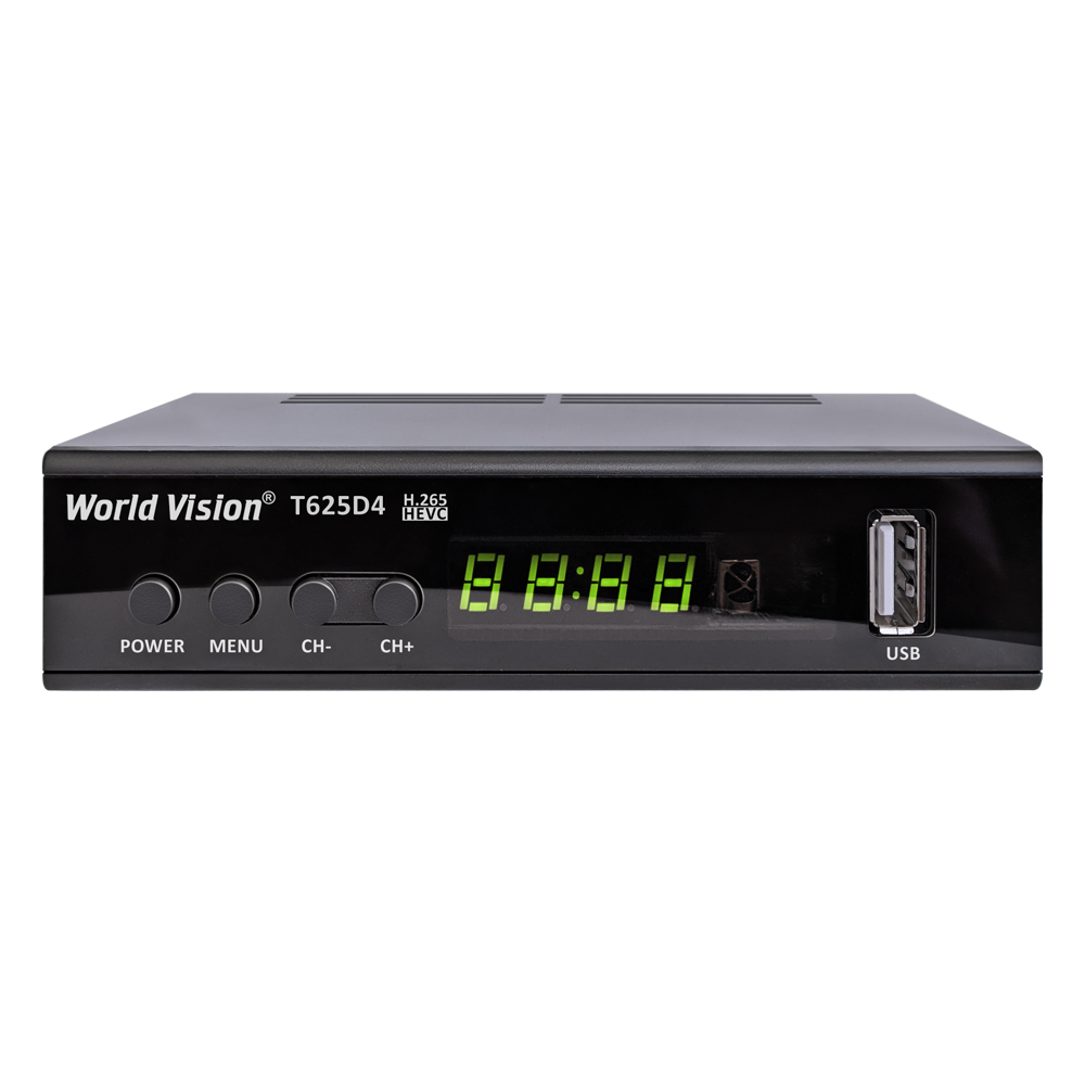 T625D4 WORLD VISION Цифровий DVB-T2 тюнер