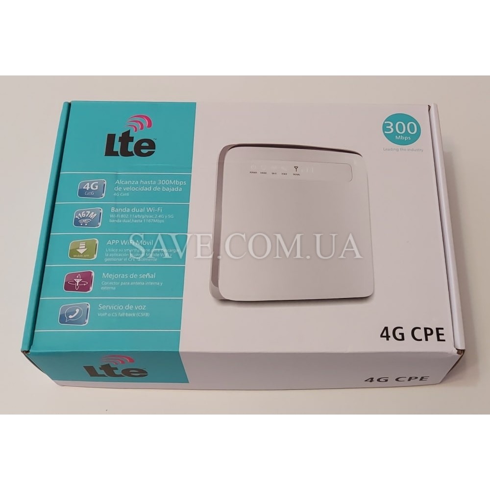 E5186s-22a HUAWEI Стационарный 3G/4G Wi-Fi роутер с входом для MIMO антенны