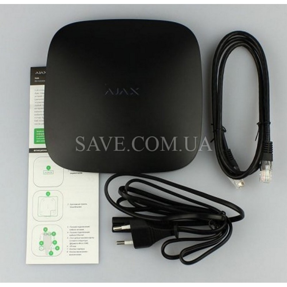 Hub 2 AJAX Интеллектуальная централь с фотоверификацией, модулем Ethernet и поддержкой двух SIM-карт