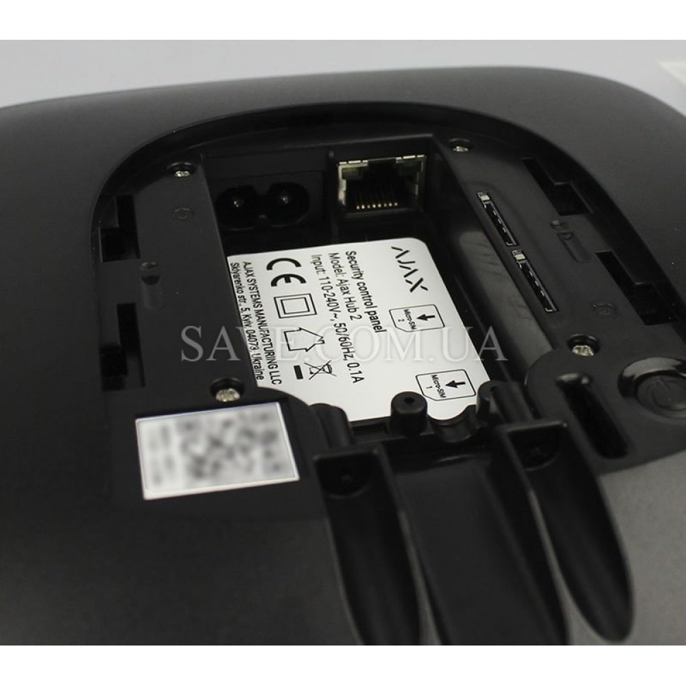 Hub 2 AJAX Интеллектуальная централь с фотоверификацией, модулем Ethernet и поддержкой двух SIM-карт