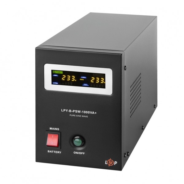 LPY-B-PSW-1000VA+(700Вт) 10A/20A LogicPower ДБЖ з правильною синусоїдою 12V
