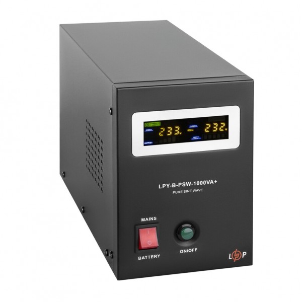 LPY-B-PSW-1000VA+(700Вт) 10A/20A LogicPower ДБЖ з правильною синусоїдою 12V