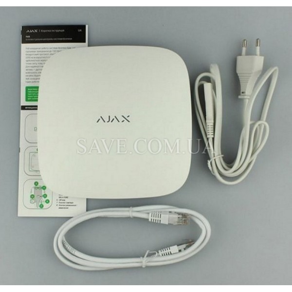 Hub 2 Plus AJAX Интеллектуальная централь с фотоверификацией, Ethernet, Wi-Fi и двумя SIM (2G, 3G, LTE)