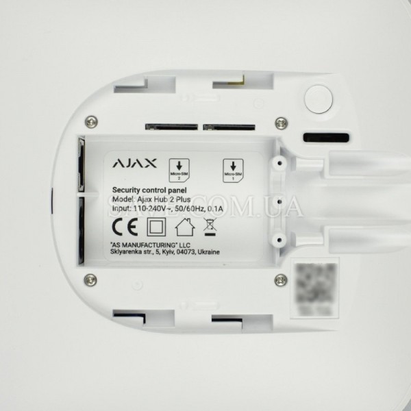 Hub 2 Plus AJAX Интеллектуальная централь с фотоверификацией, Ethernet, Wi-Fi и двумя SIM (2G, 3G, LTE)