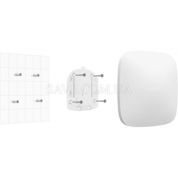 Hub 2 Plus AJAX Интеллектуальная централь с фотоверификацией, Ethernet, Wi-Fi и двумя SIM (2G, 3G, LTE)