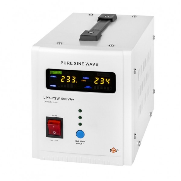 LPY-PSW-500VA+ (350Вт) 5A/10A LogicPower ИБП с правильной синусоидой 12V