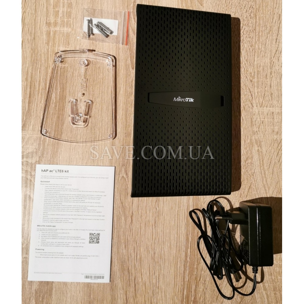 hAP ac3 LTE6 kit MIKROTIK Стационарный 3G / 4G Wi-Fi роутер LTE Cat.6 до 300 Мбит/с