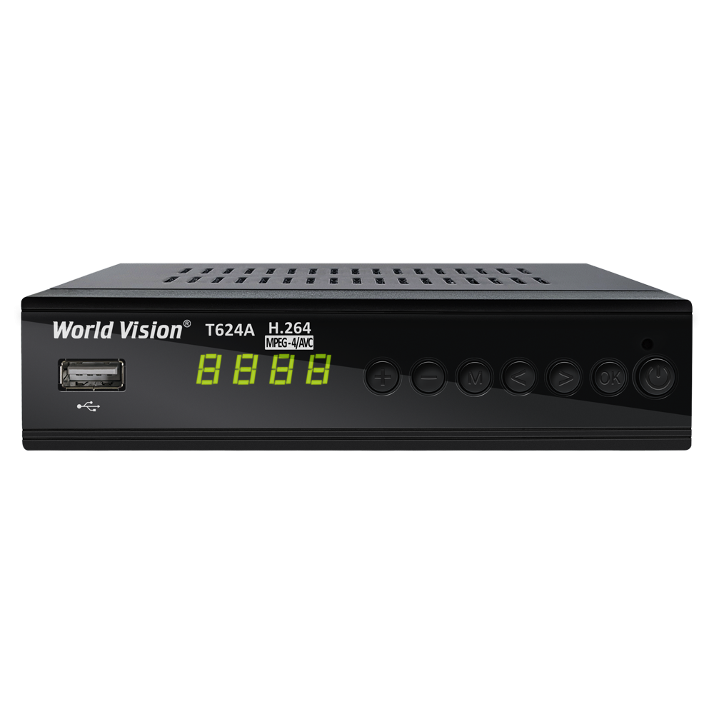 T624A WORLD VISION Цифровий DVB-T2 тюнер