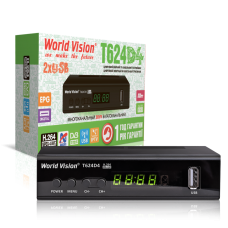 T624D4 WORLD VISION Цифровий DVB-T2 тюнер