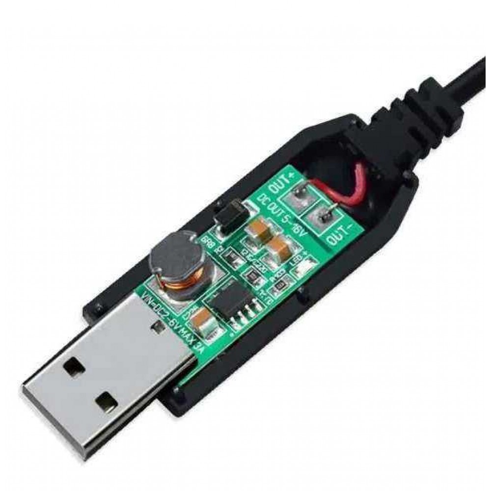 USB - DC (5 В - 12 В) SAVE Кабель USB - DC (5 В - 12 В) для питания Wi-Fi роутера от PowerBank