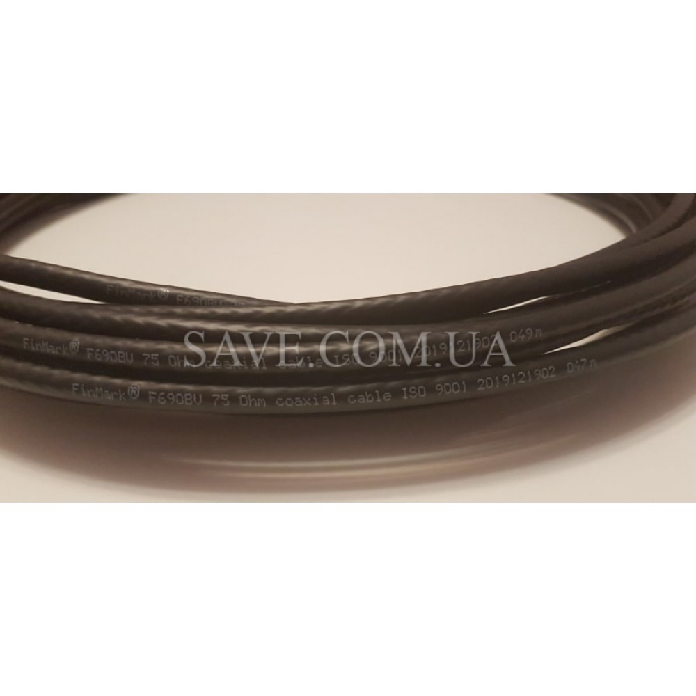 KS-75/10 SAVE 10 м кабельная сборка F (male) - F (male) для подключения 3G/4G антенны