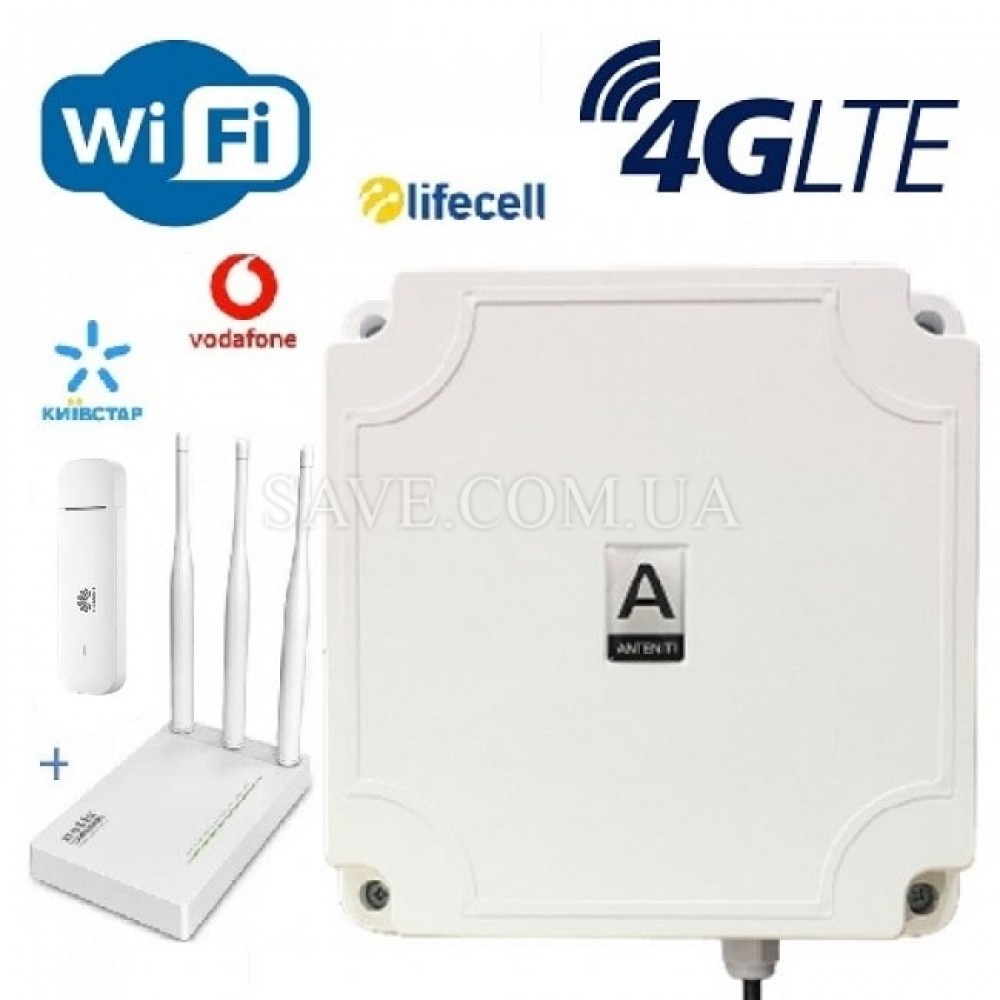 LTE Station Pro ANTENITI Широкополосная панельная антенна с боксом для 3G/4G модема