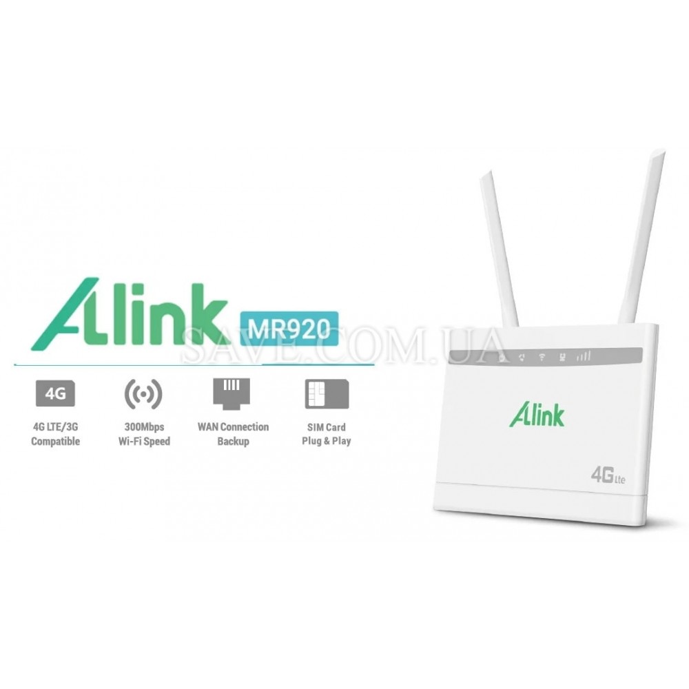 MR920 ALINK Стационарный 3G/4G Wi-Fi роутер с входами для MIMO антенны