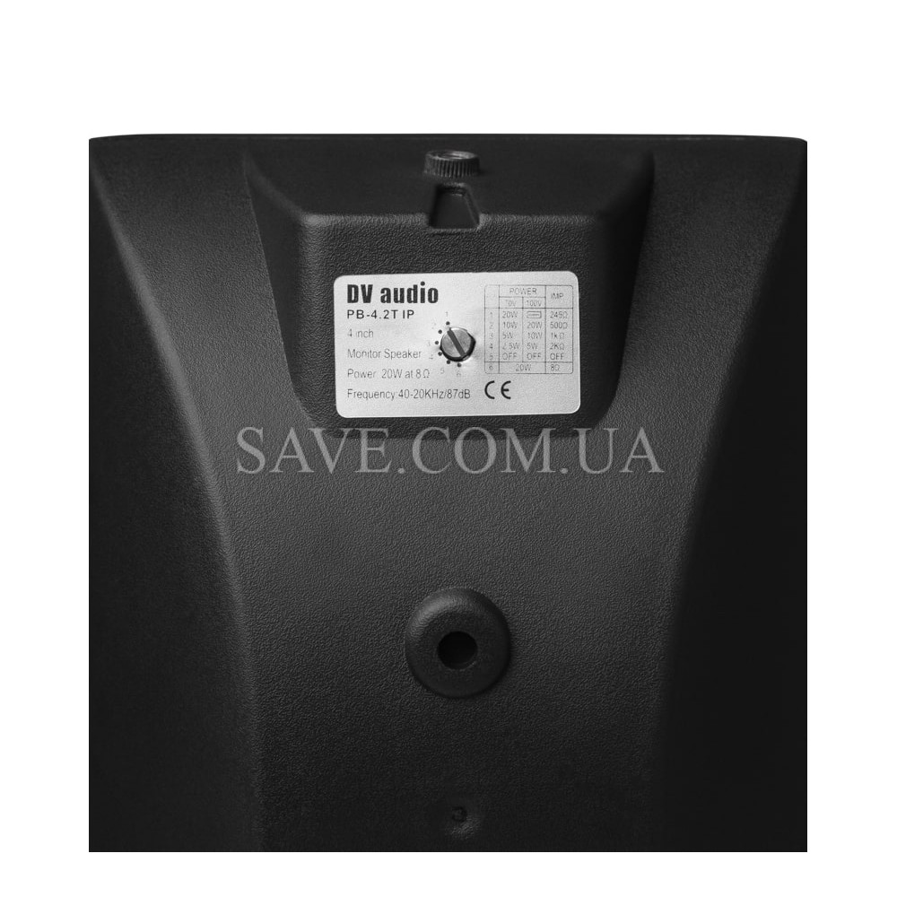 PB-4.2T IP Black DV AUDIO Настенная всепогодная акустическая система