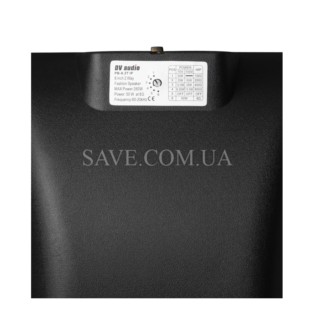 PB-8.2T IP Black DV AUDIO Настенная всепогодная акустическая система