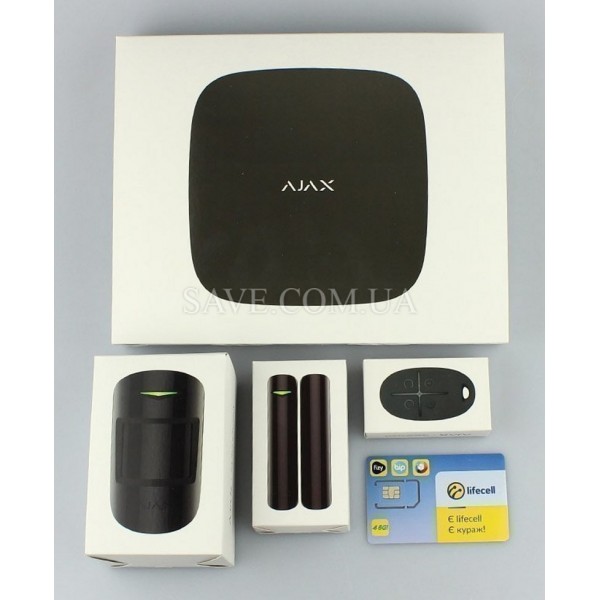 StarterKit Plus AJAX Стартовый комплект беспроводной охранной сигнализации с Wi-Fi и 3G