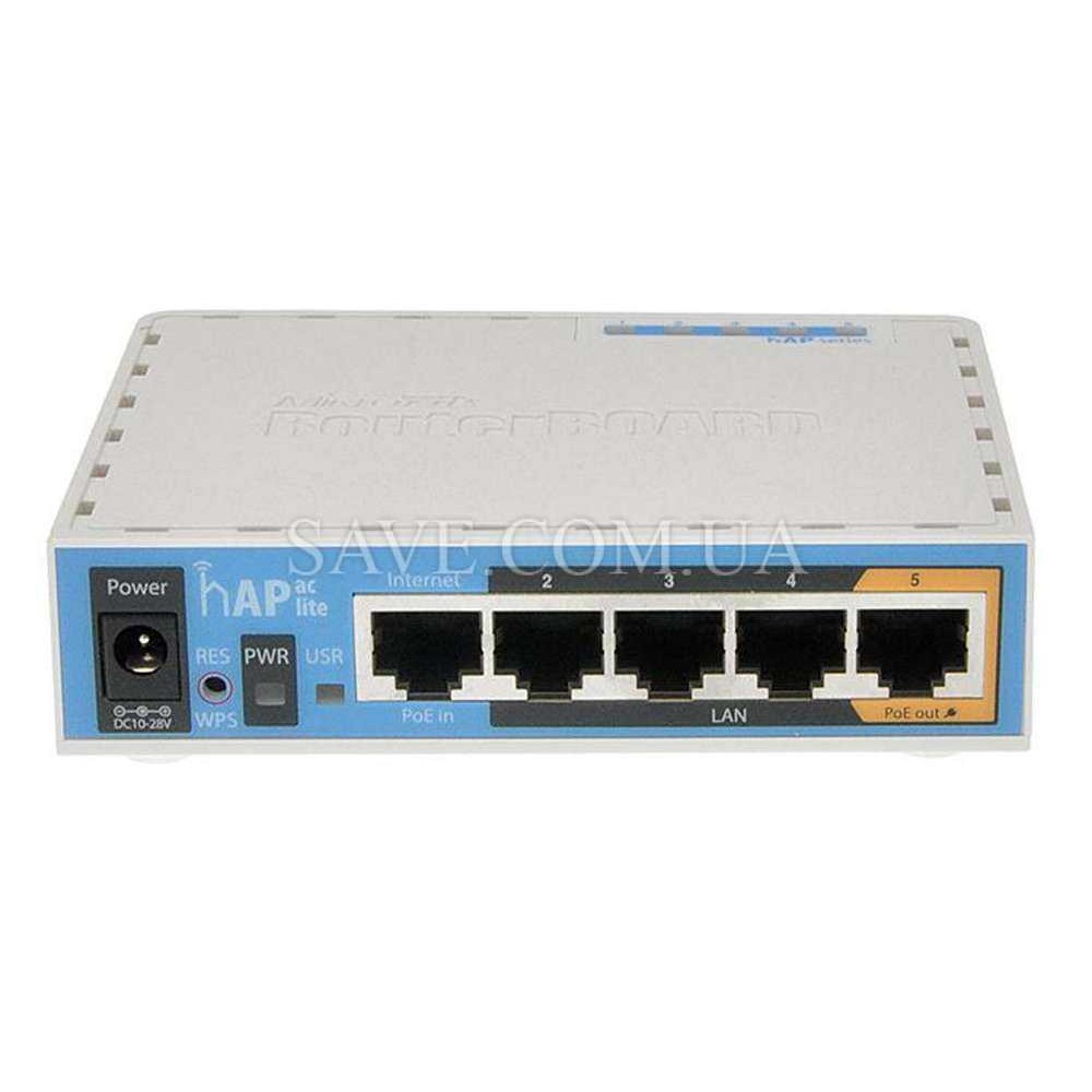 hAP ac lite MIKROTIK Двухдиапазонный Wi-Fi роутер (маршрутизатор) с поддержкой 3G / 4G модемов