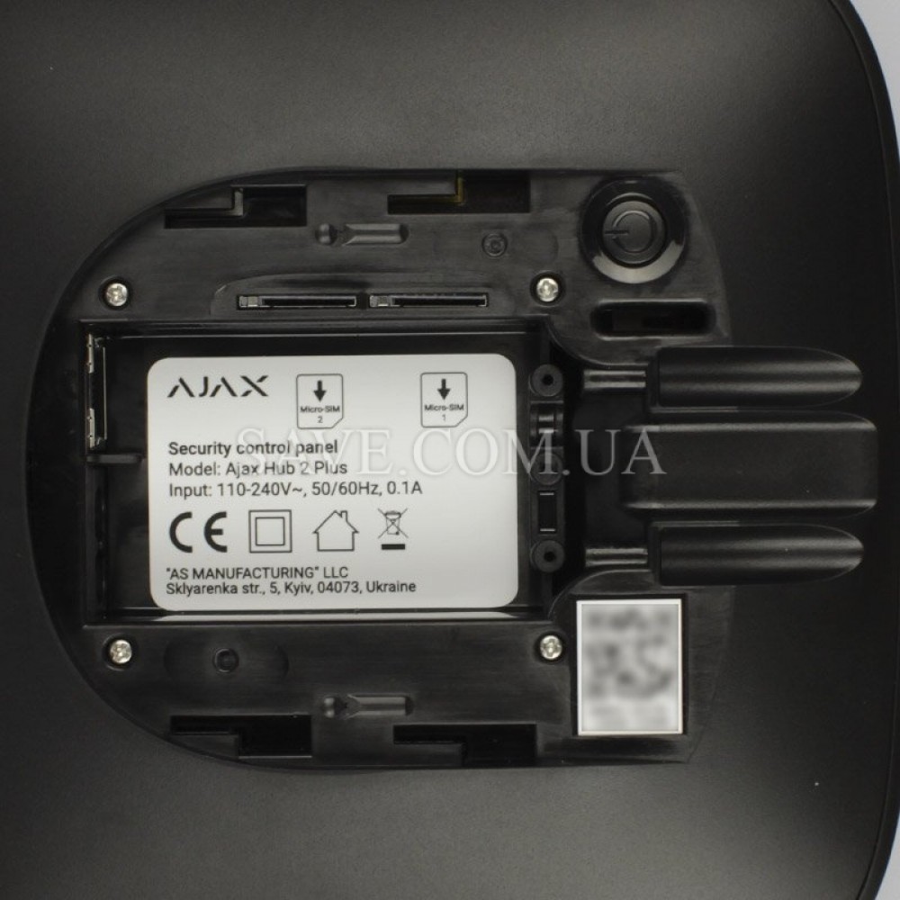 Hub 2 Plus AJAX Интеллектуальная централь с фотоверификацией, Ethernet, Wi-Fi и двумя SIM (2G, 3G, LTE)