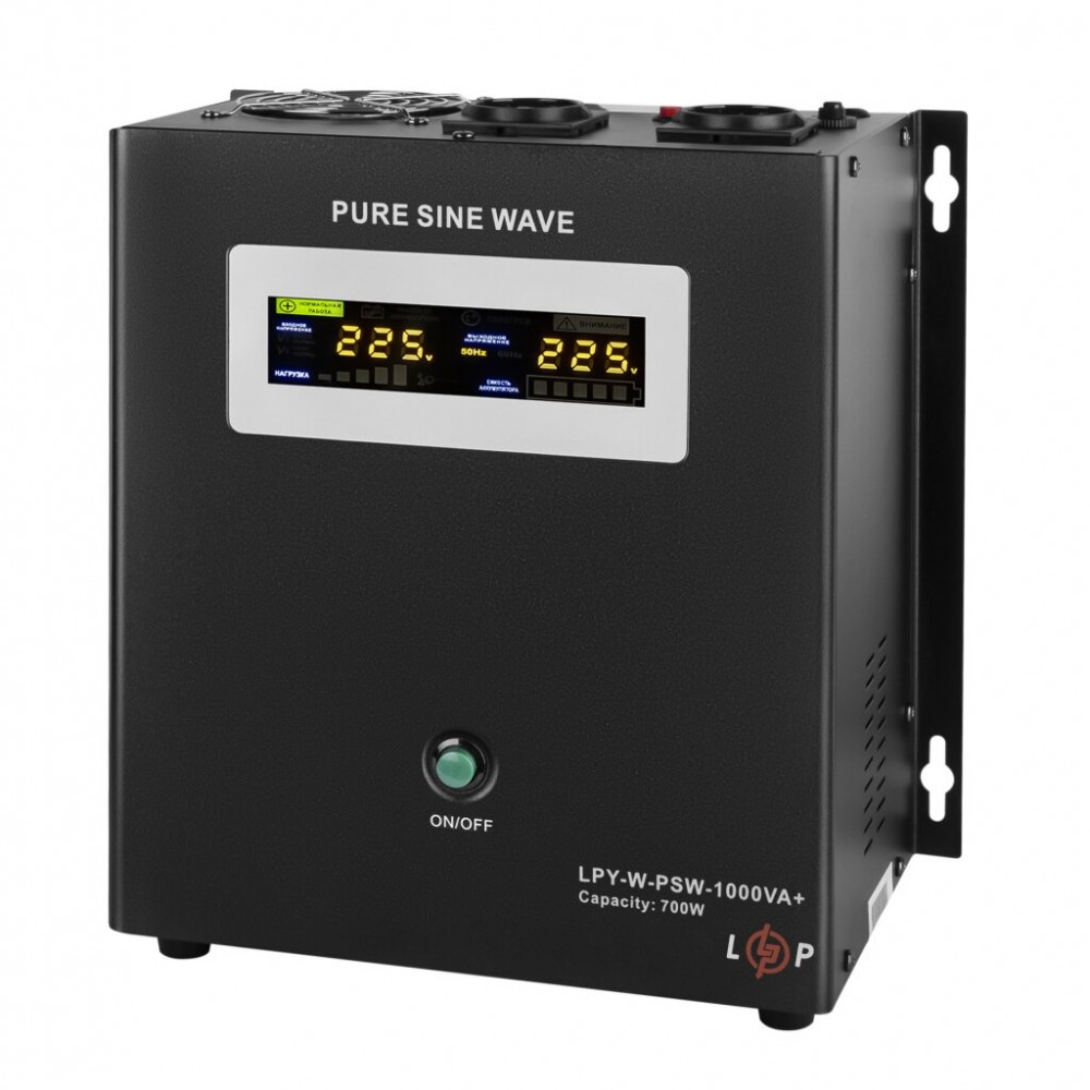 LPY-W-PSW-1000VA+(700Вт)10A/20A LogicPower ИБП с правильной синусоидой 12V