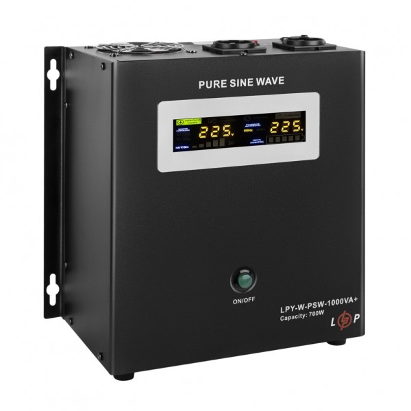 LPY-W-PSW-1000VA+(700Вт)10A/20A LogicPower ДБЖ з правильною синусоїдою 12V