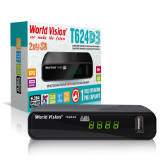 T624D3 WORLD VISION Цифровий DVB-T2 тюнер