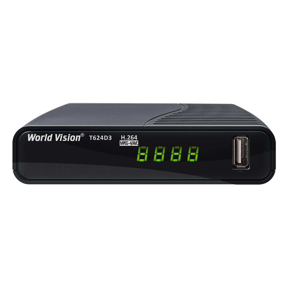T624D3 WORLD VISION Цифровий DVB-T2 тюнер