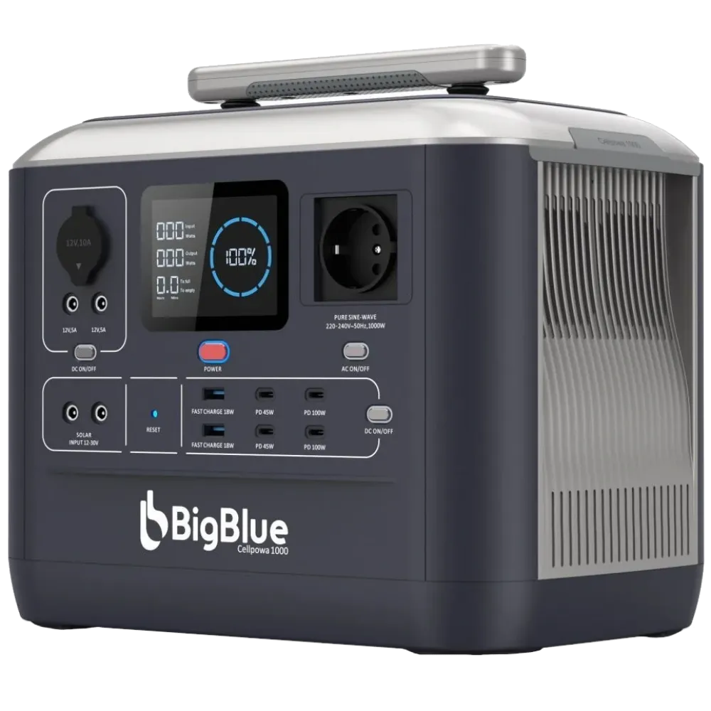 CP1000 1000W 1075.2Wh BIGBLUE Портативная зарядная станция