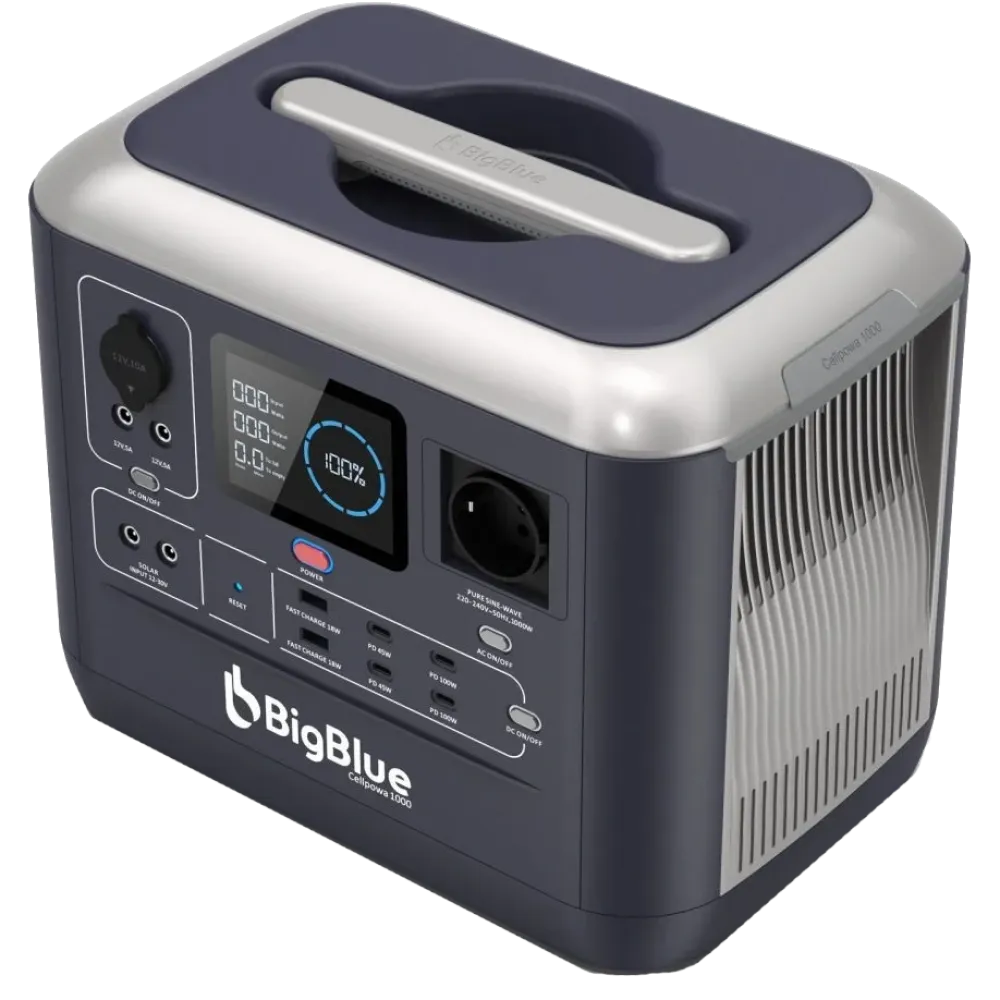 CP1000 1000W 1075.2Wh BIGBLUE Портативная зарядная станция