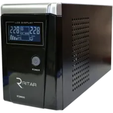RTSW-600 LCD RITAR ДБЖ з правильною синусоїдою (360 Вт), 12В, під зовнішній АКБ