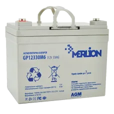 AGM GP12330M6 12 V 33 Ah MERLION Акумуляторна батарея